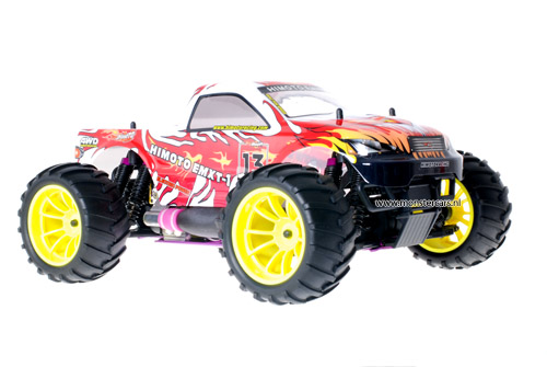 Himoto 1:10 Nitro Truck Silver Red